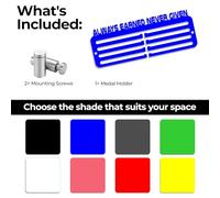 Blitz Craft Personalised Medal Holder Display Rack - Custom Name Display with Stars Design - Heavy Duty 5 mm Acrylic Medal Hanger for Wall - Universal Gift for Any Sport or Hobby - Royal Blue