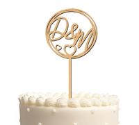 Blitz Craft Personalised Mr and Mrs Cake Topper 3mm Wooden Cake Decorations Wedding Anniversary Engagement Bridal Shower Cake Toppers for Your Special Day Celebrate the Journey of Love