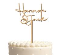 Blitz Craft Personalised Mr and Mrs Cake Topper Customised Name 3mm Wooden Cake Decorations Wedding Anniversary Engagement Bridal Shower Cake Toppers for Your Special Day Celebrate the Journey of Love