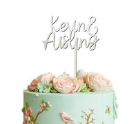 Blitz Craft Personalised Mr and Mrs Cake Topper Customised Name 3mm Wooden Cake Decorations Wedding Anniversary Engagement Bridal Shower Cake Toppers for Your Special Day Celebrate the Journey of Love