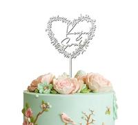 Blitz Craft Personalised Mr and Mrs Cake Topper Customised Name 3mm Wooden Cake Decorations Wedding Anniversary Engagement Bridal Shower Cake Toppers for Your Special Day Celebrate the Journey of Love