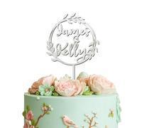 Blitz Craft Personalised Mr and Mrs Cake Topper Customised Name 3mm Wooden Cake Decorations Wedding Anniversary Engagement Bridal Shower Cake Toppers for Your Special Day Celebrate the Journey of Love