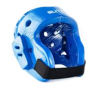 Blitz Dipped Foam Head Guard - Blue - Small - Martial Arts Protective Headguard for Karate, Taekwondo, Kickboxing, Sparring - Lightweight Foam Gear for Kids & Adults