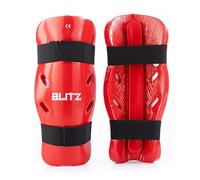 Blitz Dipped Foam Shin Guards - Red - Small