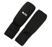 Blitz Elastic Shin & Instep Pads - Black - X-Large