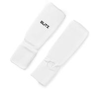 Blitz Elastic Shin & Instep Pads - White - Medium
