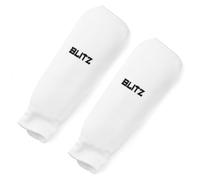 Blitz Elastic Shin Pads - White - Small