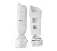 Blitz Elite Shin Guards With Removable Foot - White - Medium