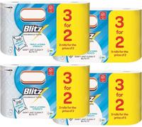 Blitz Kitchen Towel Rolls Super Strong 3 Ply 70 Sheets per Roll Amazing Value! with Perfectonish Thank You Sticker Packaging. (Pack of 12)