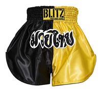 Blitz Muay Thai Shorts - Yellow/Black, Small