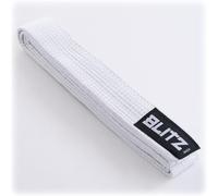 Blitz Plain Coloured Belt - White - 280cm