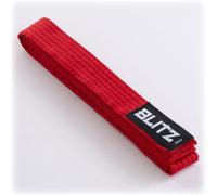 Blitz Plain Coloured Lightweight Belt - Red - 200cm