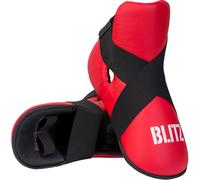 Blitz Semi Contact Foot Protector - Red - Medium