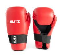 Blitz Semi Contact Open Palm Gloves - Red - X-Small