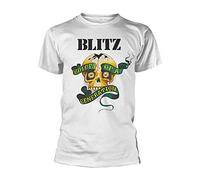 Blitz T Shirt Voice of A Generation Band Logo Official Mens White L