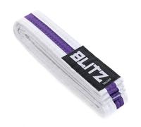 Blitz Velcro Martial Arts Belt - White/Purple