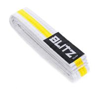 Blitz Velcro Martial Arts Belt - White/Yellow