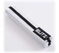 Blitz White Belt/Colour Stripe - White/Black - 280cm
