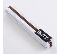 Blitz White Belt/Colour Stripe - White/Brown - 320cm