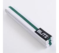 Blitz White Belt/Colour Stripe - White/Green - 280cm