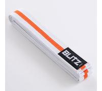Blitz White Belt/Colour Stripe - White/Orange - 280cm