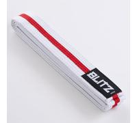 Blitz White Belt/Colour Stripe - White/Red - 200cm