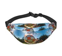 Blitzkrieg Football Boys Crossbody Waist Bag, Large Travel Fashion Waist Bag for Sports, Running, Cycling, Traveling, Fishing