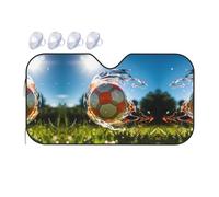 Blitzkrieg Football Small Car Windshield Sunshade - Quick Cooling in The car in Summer, Portable Storage Sunshade