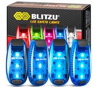 BLITZU Backpack Light Leash Light Night Walking Safety Gear Jogging Lights Safety Night Night Running Light Jogging Light Flashing Safety Lights Walkers Backpack Clipons Clip on Emergency Lights Blue
