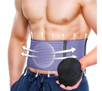BLITZU Umbilical Hernia Belt for Men & Women, Abdominal Binder Adjustable Truss Support with 2 Compression Pads for Naval, Ventral, Incisional, Epigastric, Belly Button Hernias, Pre Post Surgery XXL