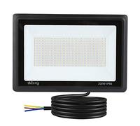 Blivrig 200 W LED Outdoor Spotlight Cool White 6500 K, 20000 LM Outdoor LED Floodlight, IP66 Waterproof Wall LED Headlight, for Terrace, Patio, Paths, Garage, Jardi