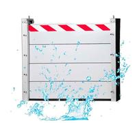 Blivysse Flood Prevention Barrier Reusable Door Flood Protection Barriers Waterproof Aluminum Baffle Industrial Heavy Flood Defence Kit(Inside,110 * 40cm)