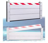 Blivysse School Flood Prevention Barriers Reusable Metal Flood Protection Barrier Water/Street Mobile Anti-flood Dam(Inside,84 * 20cm)