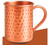 BLIXIFY Hammered Pure Copper Moscow Mule Mug, 16 oz Capacity, Traditional Design (Hammered)