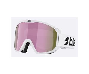 Bliz 0ZK8502 17 Rave JR Colour: MATT WHITE W BLACK LOGO/BROWN W PINK MULTI, Size: one size