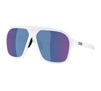 Bliz A002 - Sunglasses White Grey W Blue Mirror Cat 3