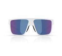 Bliz A003 Sunglasses Grey with Blue Mirror/CAT3 Matte White 01