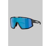 BLIZ Active Eyewear Fusion Matt Black Sunglasses smoke w blue multi Uni