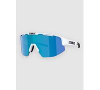 BLIZ Active Eyewear Matrix Shiny White Sunglasses smoke w blue multi Uni