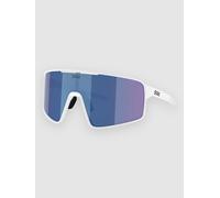 BLIZ Active Eyewear P001S White Sunglasses grey w blue mirror Uni