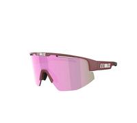 Bliz Matrix Small Glasses Maroon with Brown Lenses