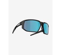 Bliz Arrow black sunglasses with blue lenses.