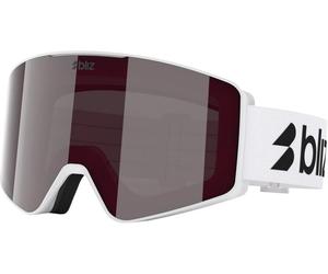 BLIZ G001S Skibrille matt weiss-Glas silber versp.