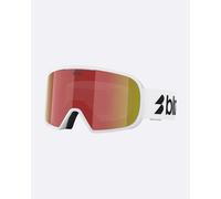 BLIZ G002S Skibrille matt weiss-Glas rot versp.