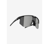 Bliz Hero Small matte black glasses with smoky gray lenses.