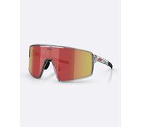 Bliz P001 XL glasses transparent dark grey with red lens