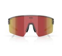 Bliz P004 Sunglasses Brown with Red Multi/CAT3 Transparent Dark Grey