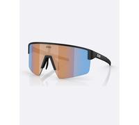 Bliz P004 sunglasses Matte Black with Nano Optics Coral Orange Mirror Blue lens