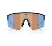 Bliz P004 sunglasses Matte Black with Nano Optics Coral Orange Mirror Blue lens