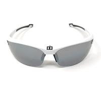 Bliz Unisex's 9060-01 Motion' Sports Sunglasses, White with smoke silver mirror lens, Regular